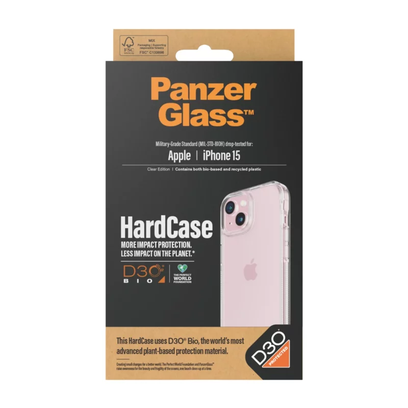 ÉTUI RIGIDE PANZERGLASS® AVEC D3O IPHONE 15