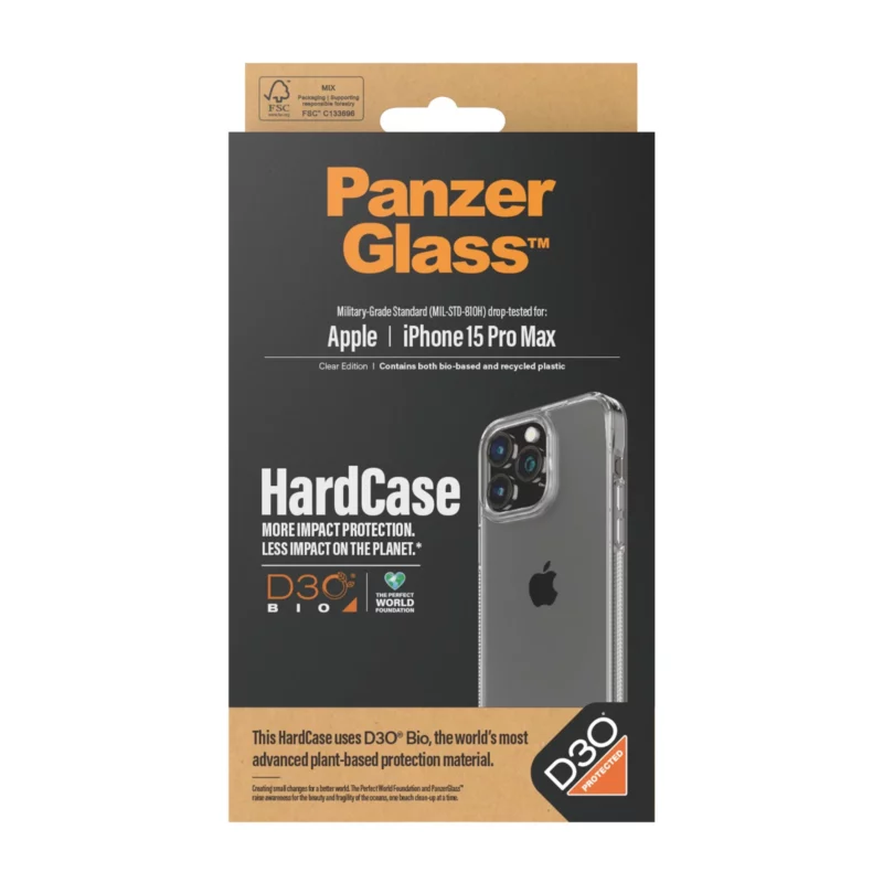 ÉTUI RIGIDE PANZERGLASS® AVEC D3O IPHONE 15 PRO MAX