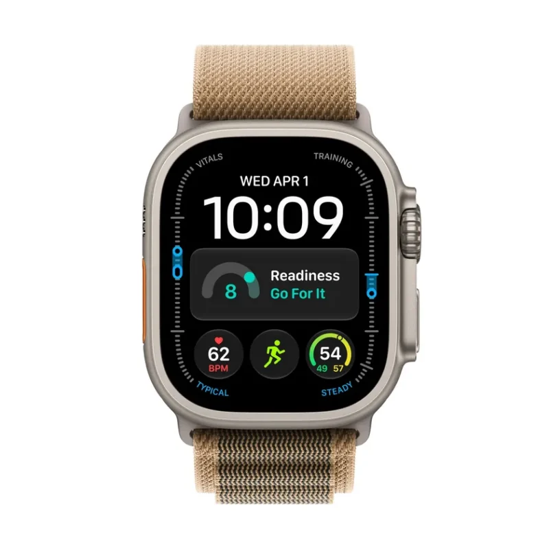 Apple Watch Ultra 4 GPS + Cellular 49 mm Titane naturel avec Boucle Alpine désert — L